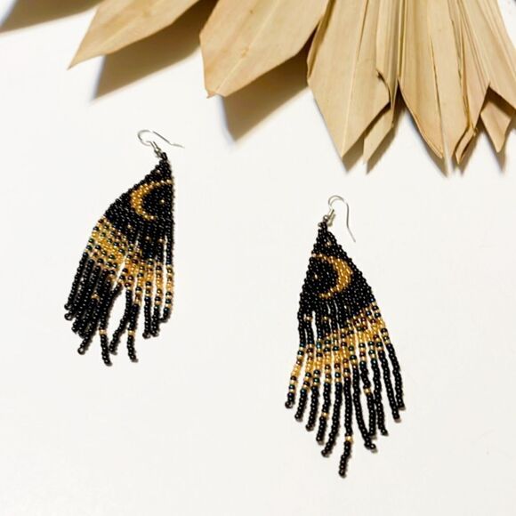 Free People Jewelry - Beaded earrings #887  